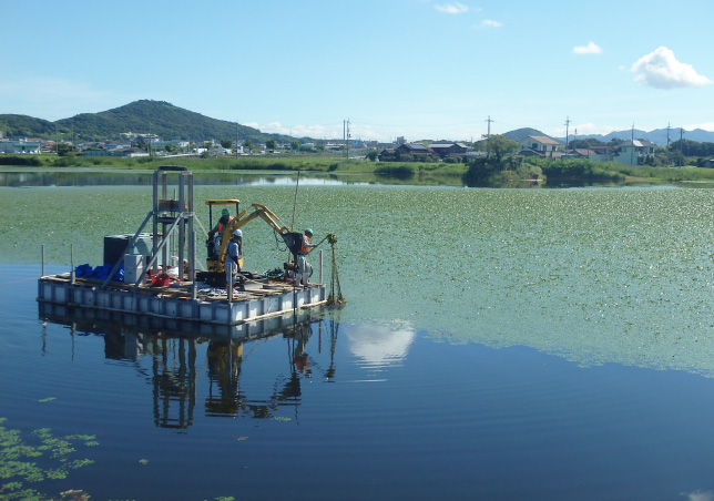 兵庫・宝勢水上MS水中アンカー工事